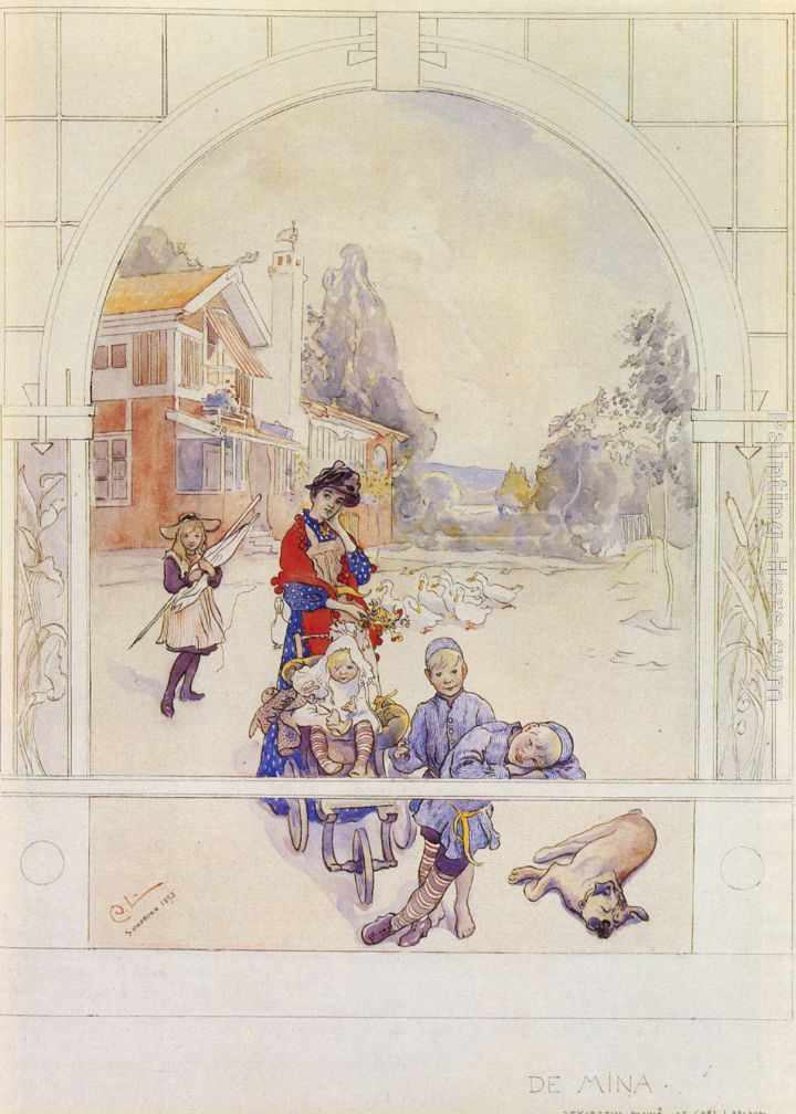 My Loved Ones painting - Carl Larsson My Loved Ones art painting